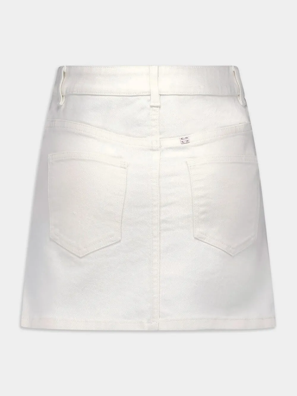 A-Line Denim Mini Skirt