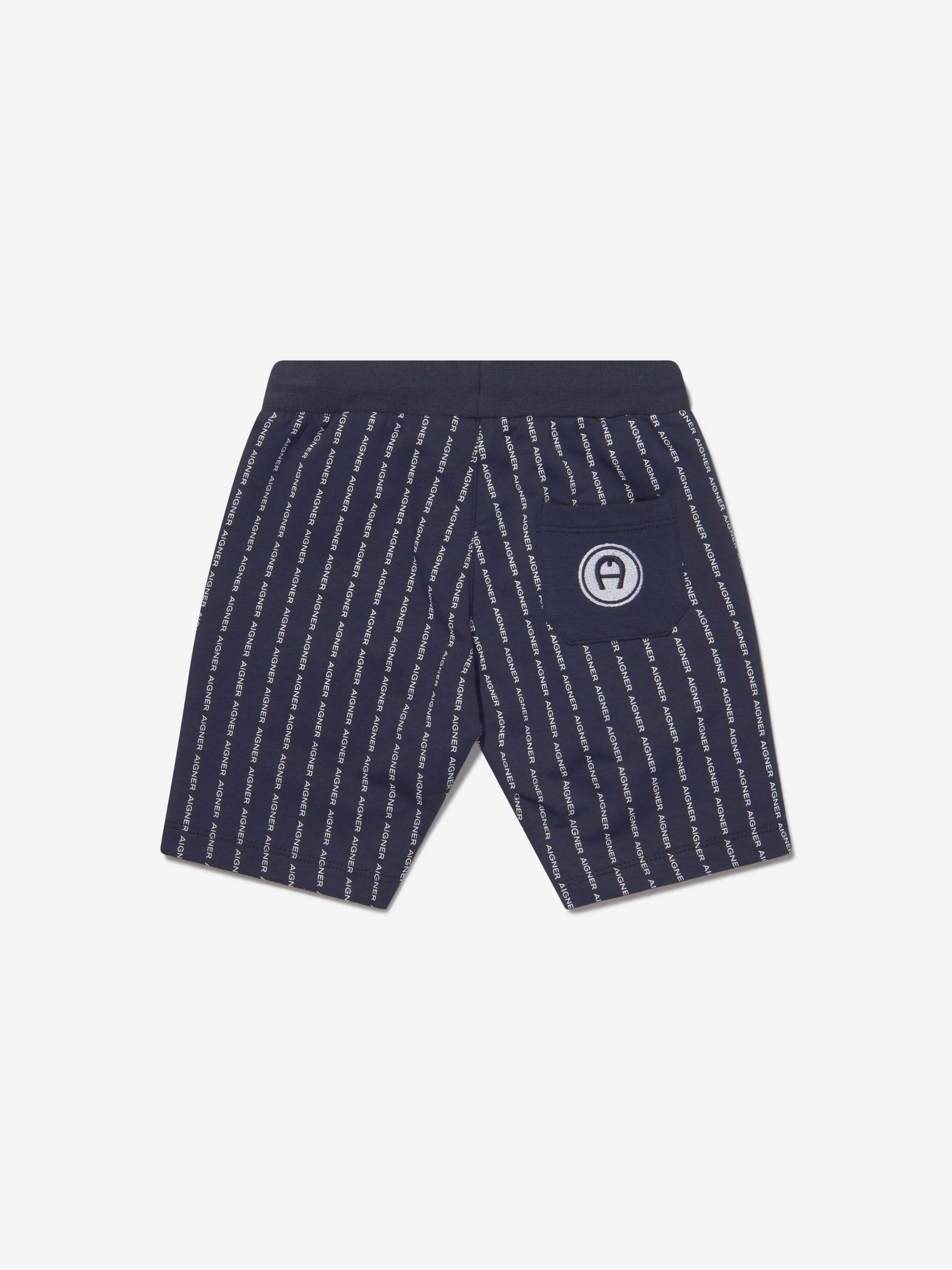 Aigner Boys Cotton Logo Bermuda Shorts