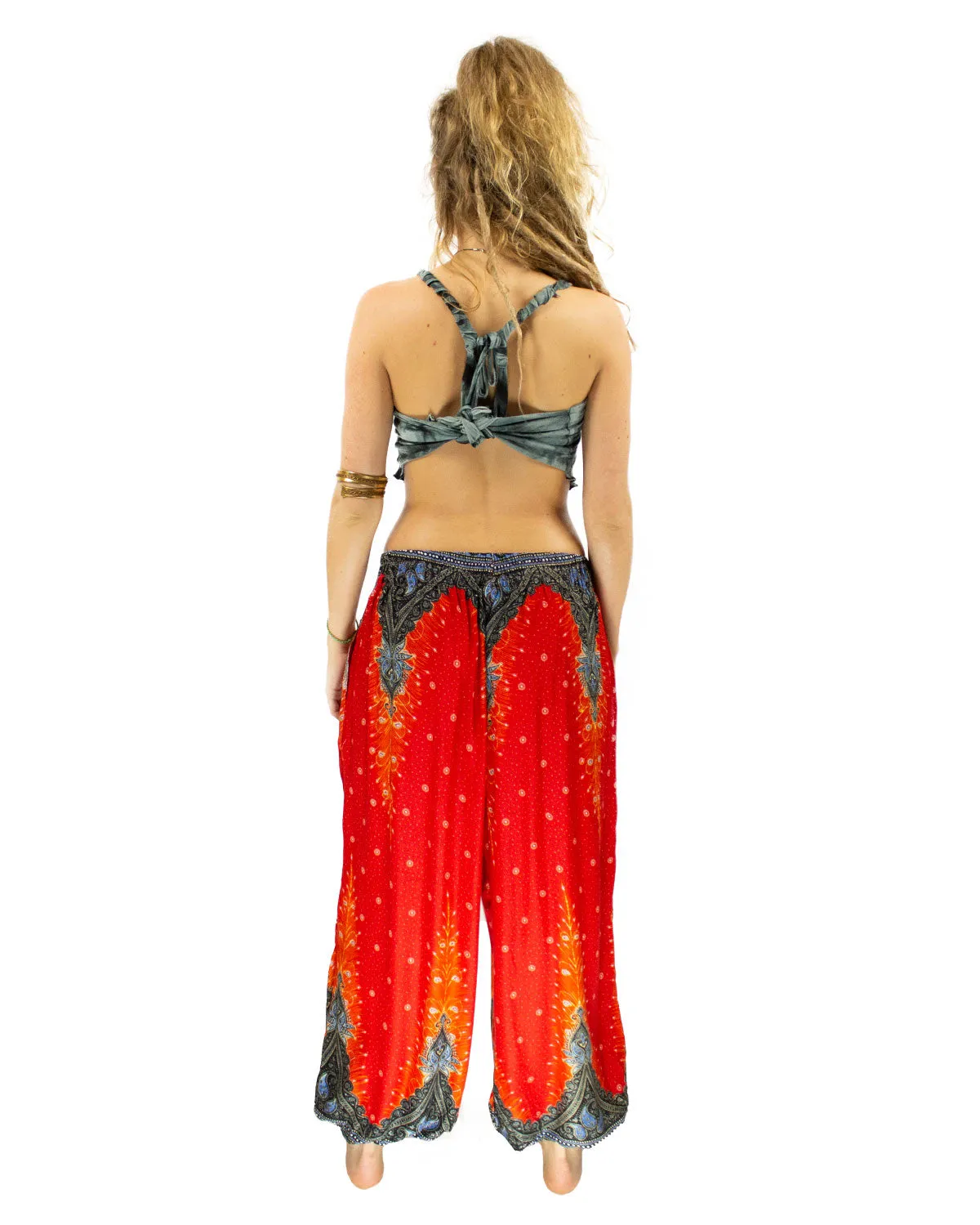 Aladdin Harem Pants Red