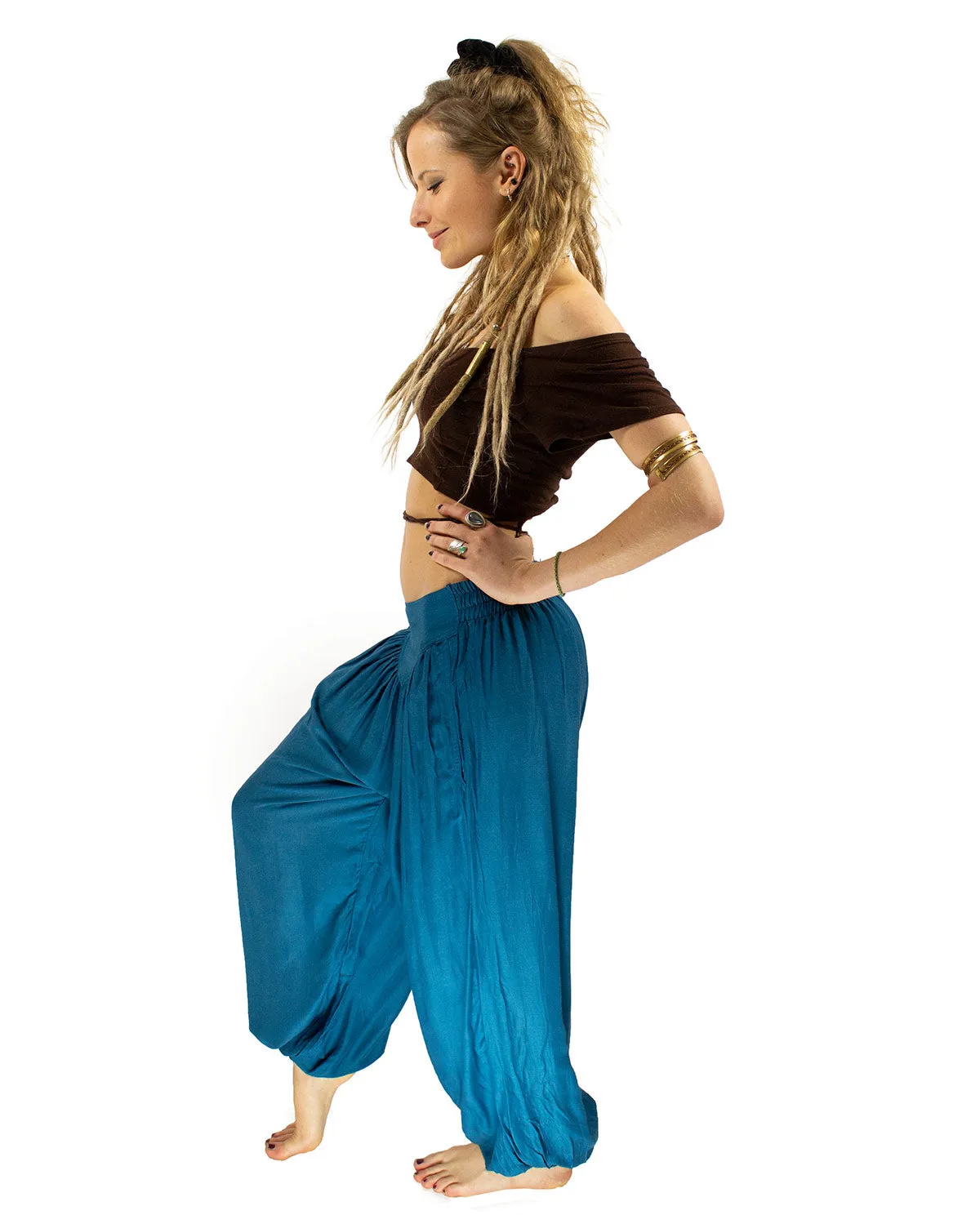 Aladdin Harem Pants Sapphire Blue