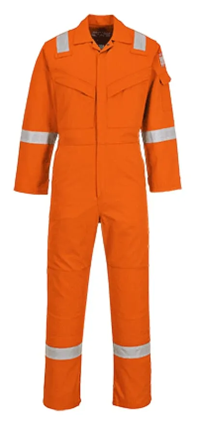 Bizflame Flame Retardant Anti static Hi Viz Boiler Suit/Coverall FRAS- FR50