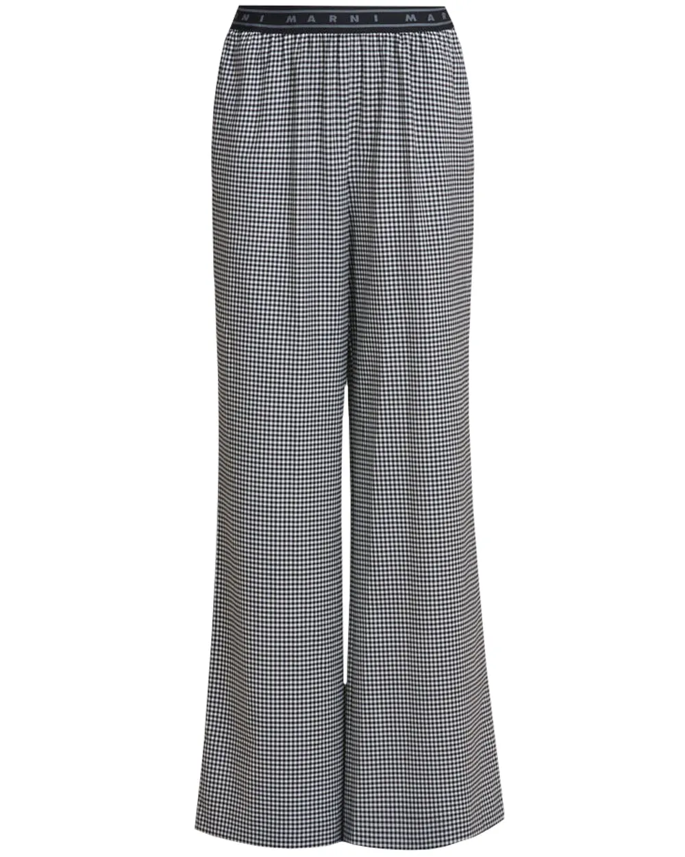 Black and White Check Palazzo Pant