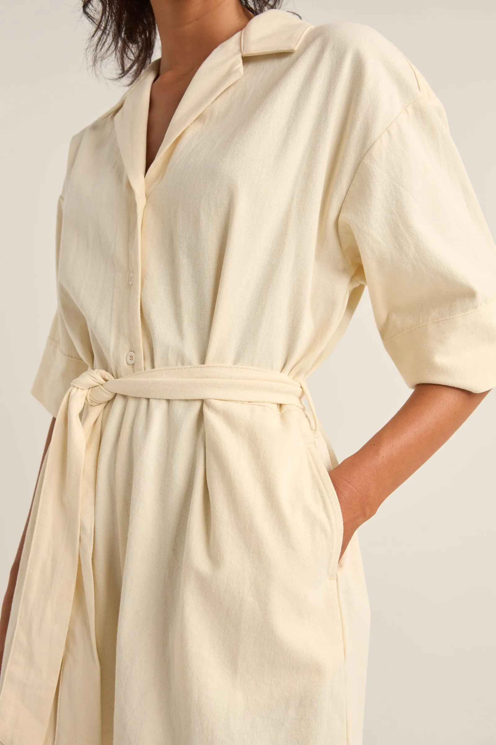 Boiler Playsuit Cream