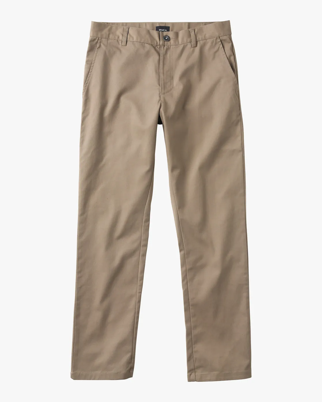 Boys Weekday Straight Fit Pants - Dark Khaki