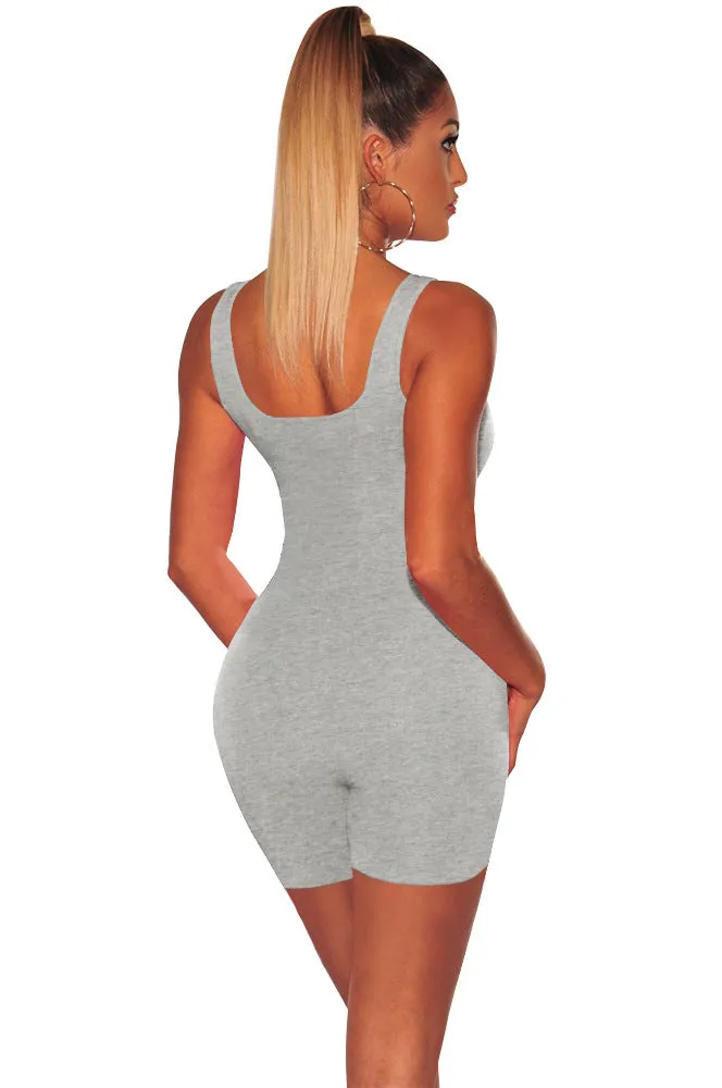 Casual Sexy Women's Backless Slim Playsuit