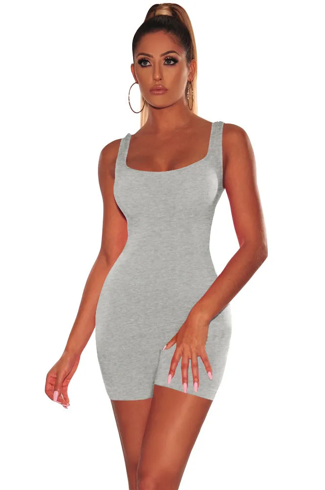 Casual Sexy Women's Backless Slim Playsuit