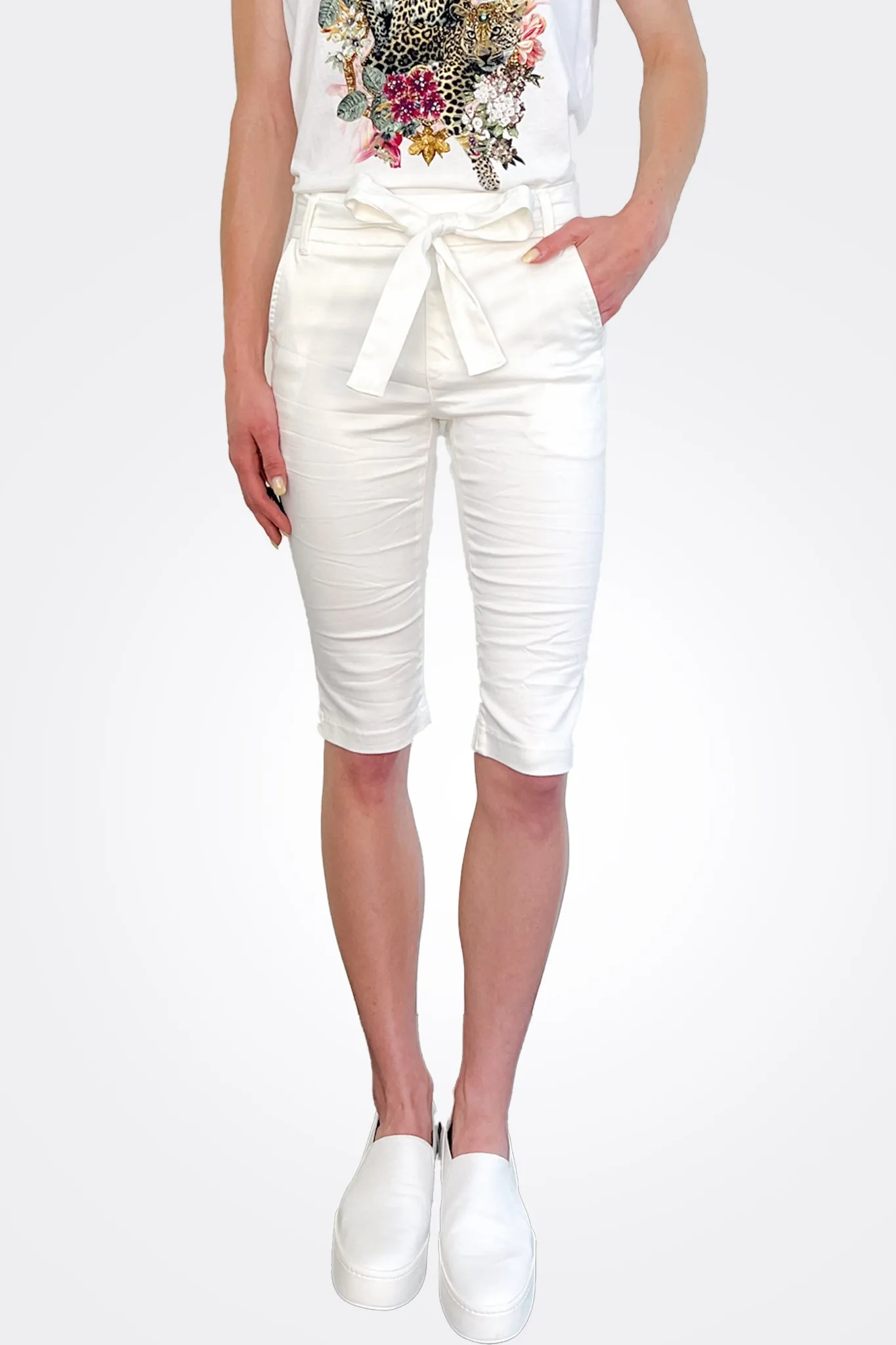 Dafna Bermuda Shorts - White