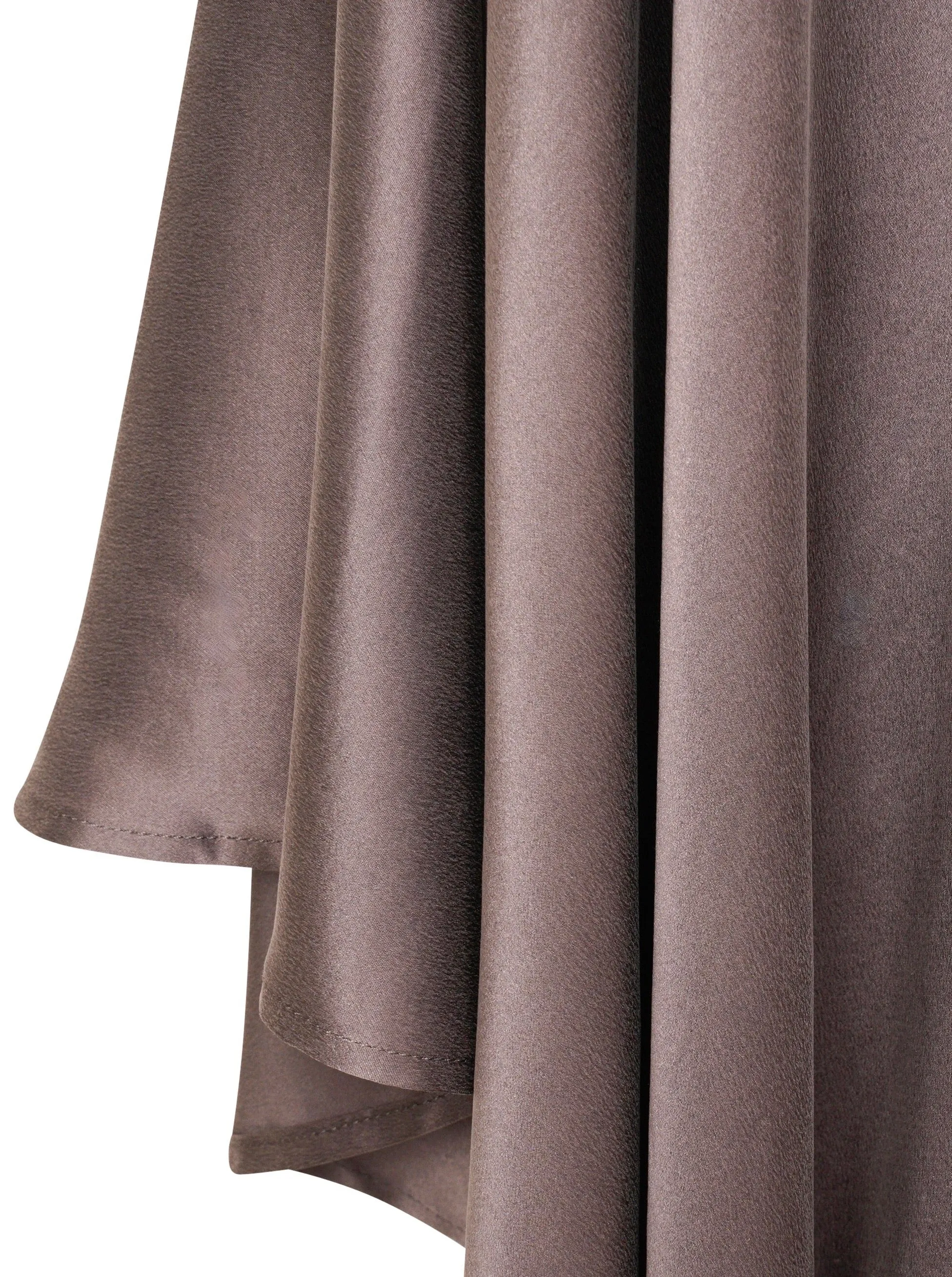 'DAHLIA' SILK CAPE BACK PLUNGE PLAYSUIT GREY