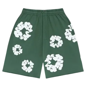 Denim Tears The Cotton Wreath Shorts 'Green'