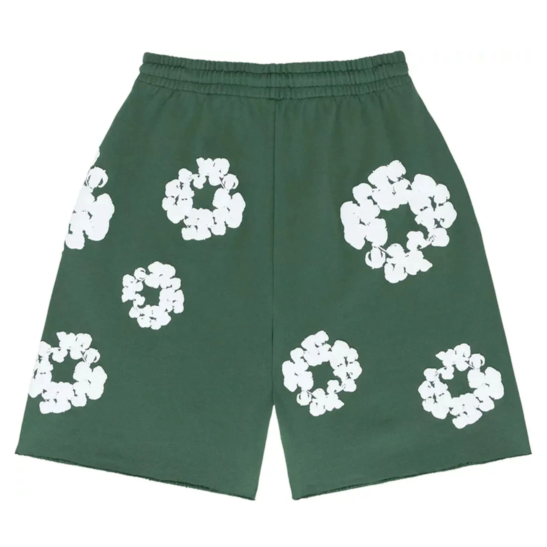 Denim Tears The Cotton Wreath Shorts 'Green'