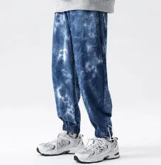 Elastic Waist Drawstring Ankle-tied Sweatpants Men