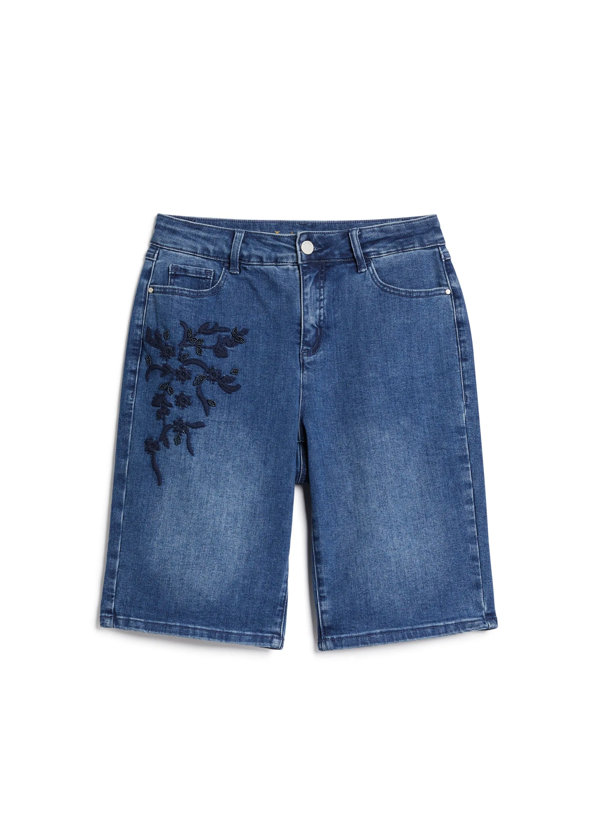 Embroidered Bermuda Shorts