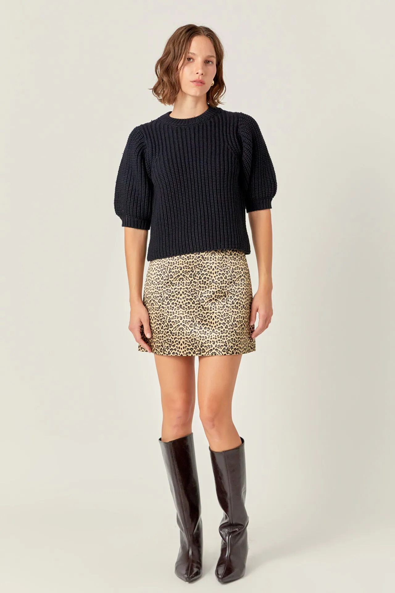 English Factory - Leopard Mini Skirt