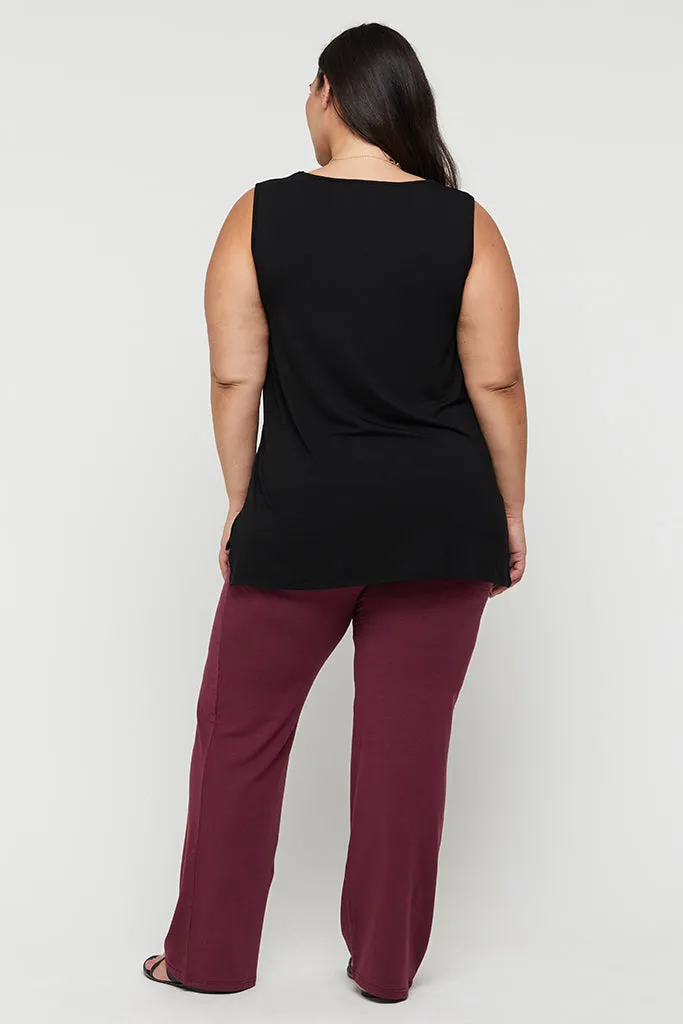 Essential Bamboo Pants - Burgundy