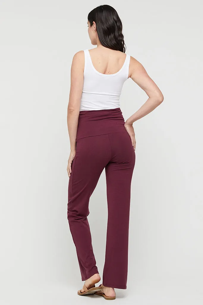 Essential Bamboo Pants - Burgundy