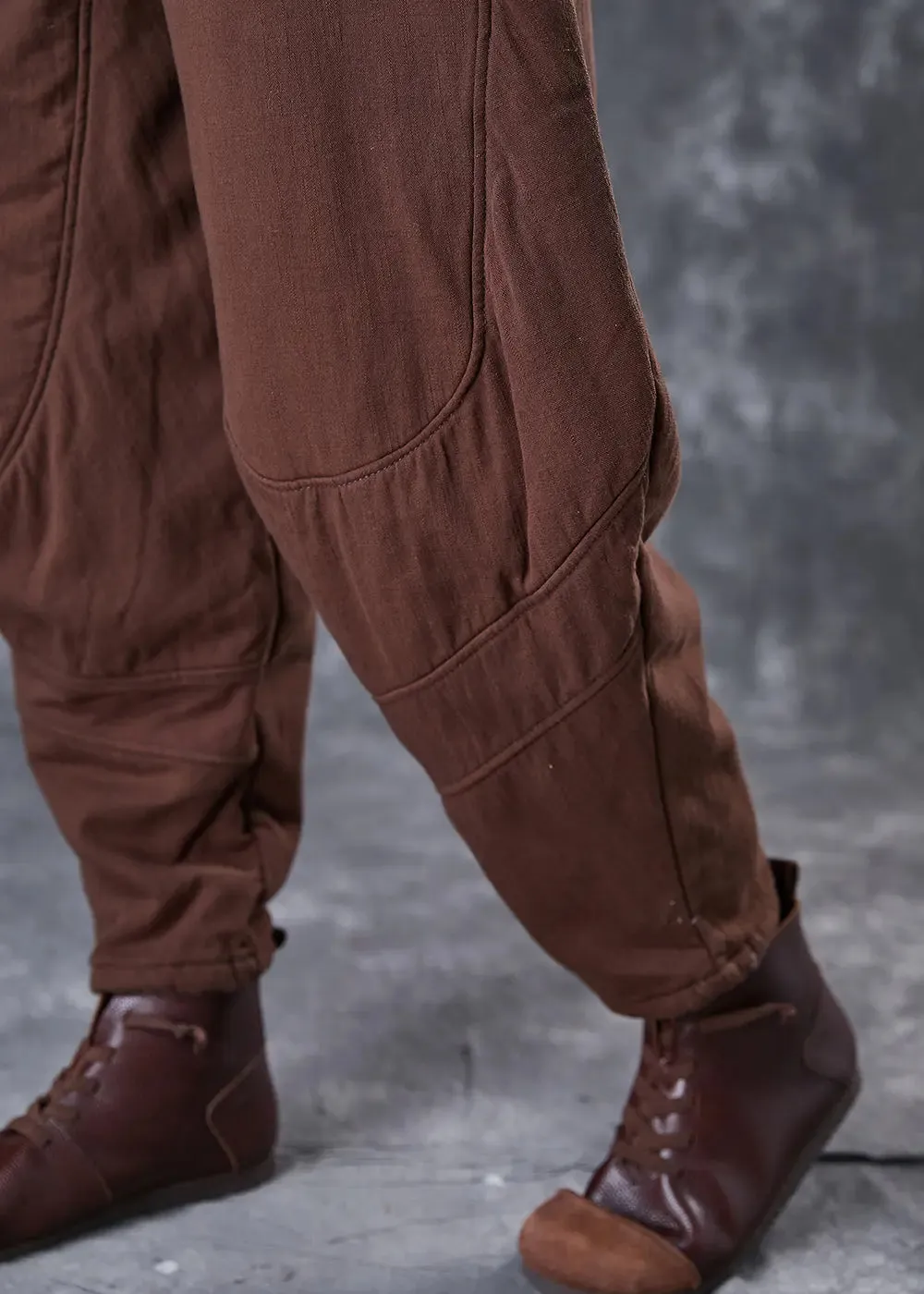 Fine Cotton Filled Harem Pants Winter