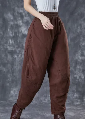 Fine Cotton Filled Harem Pants Winter