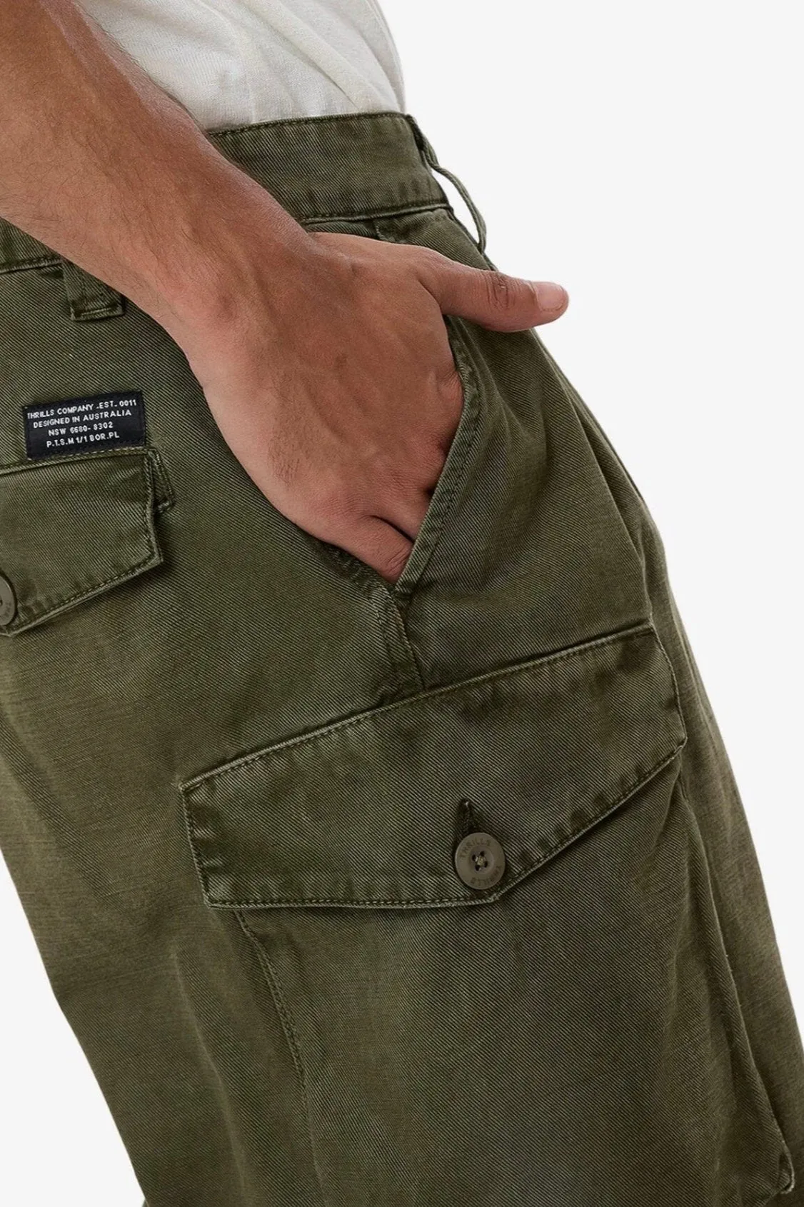 Issued Big Slacker Cargo Short Grape Leaf