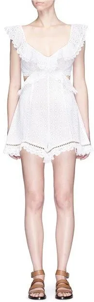 'Jasper' Honeycomb Broderie Anglaise Romper