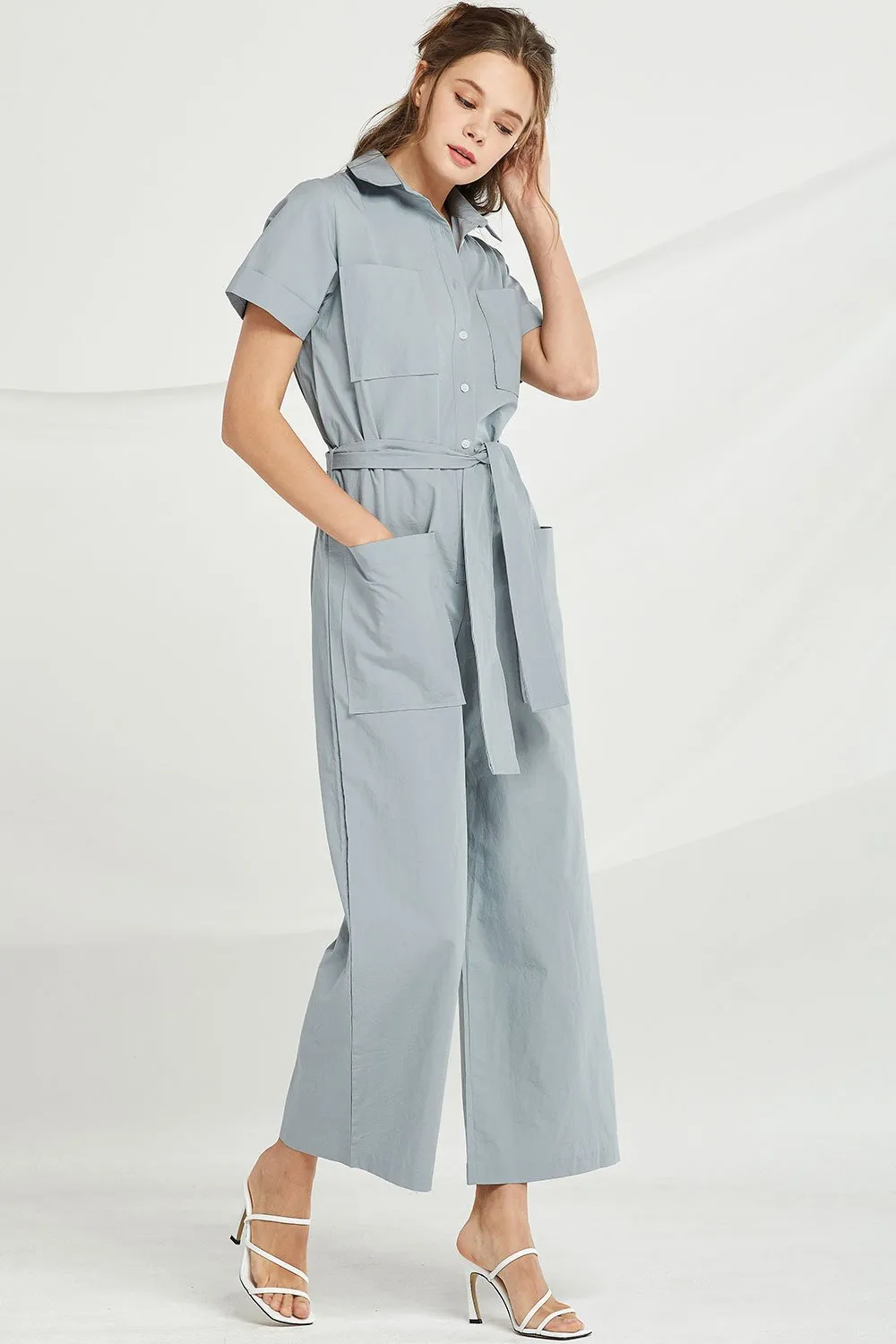 Jayla Belted Utility Jumpsuit