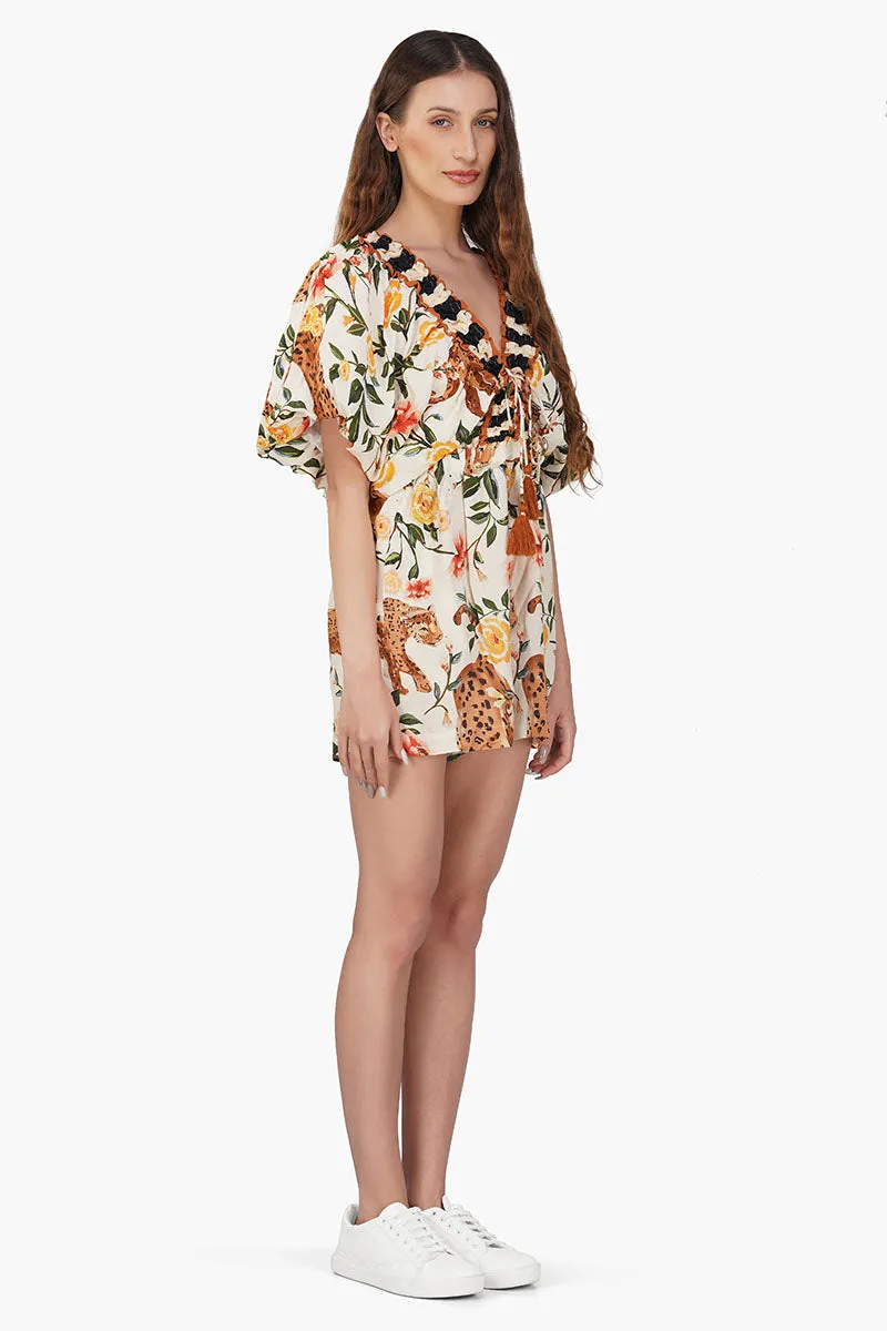 Jungle Cheetah Printed Playsuit