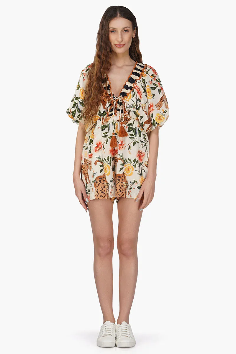 Jungle Cheetah Printed Playsuit