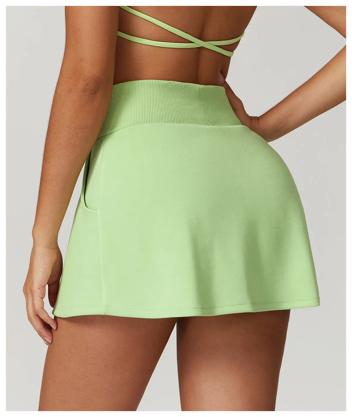 Kibra A-Line Skort with Built-In Shorts