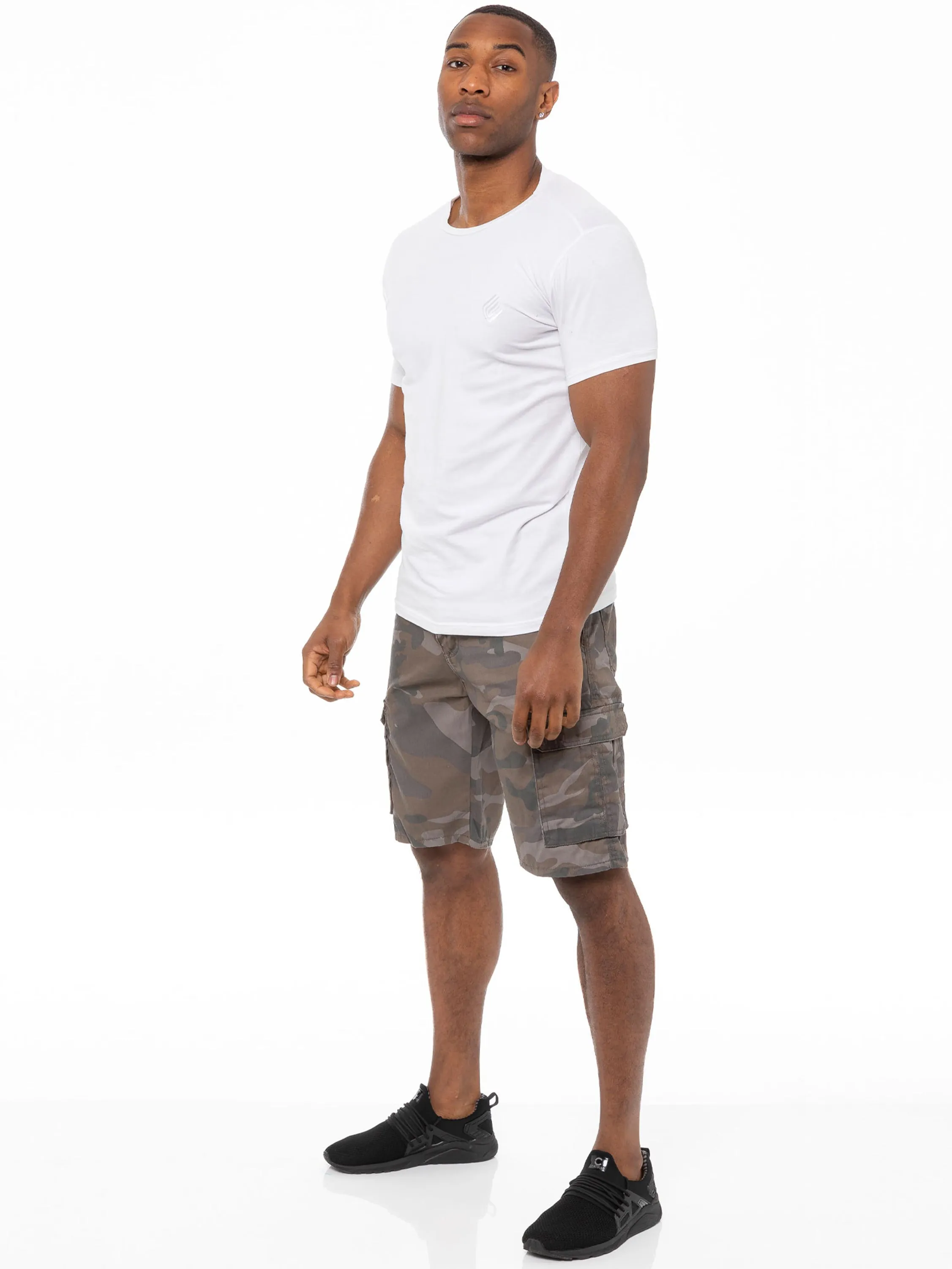 Kruze | Mens Cargo Camo Shorts