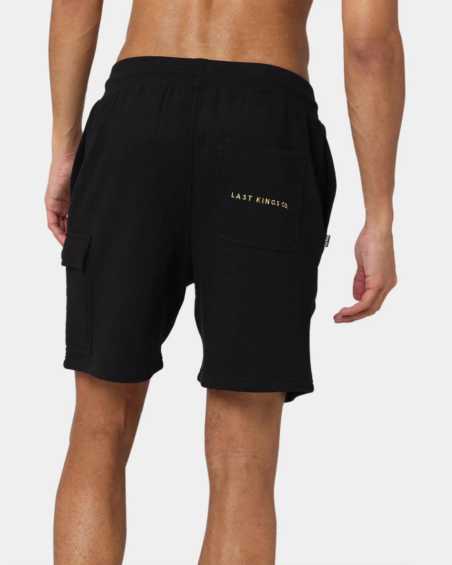 Last Kings Cargo Sweat Shorts Black