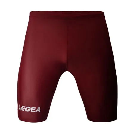 Legea Bermuda Corsa Compression Shorts Maroon