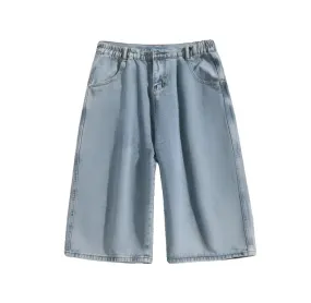 Long Length Denim Jorts