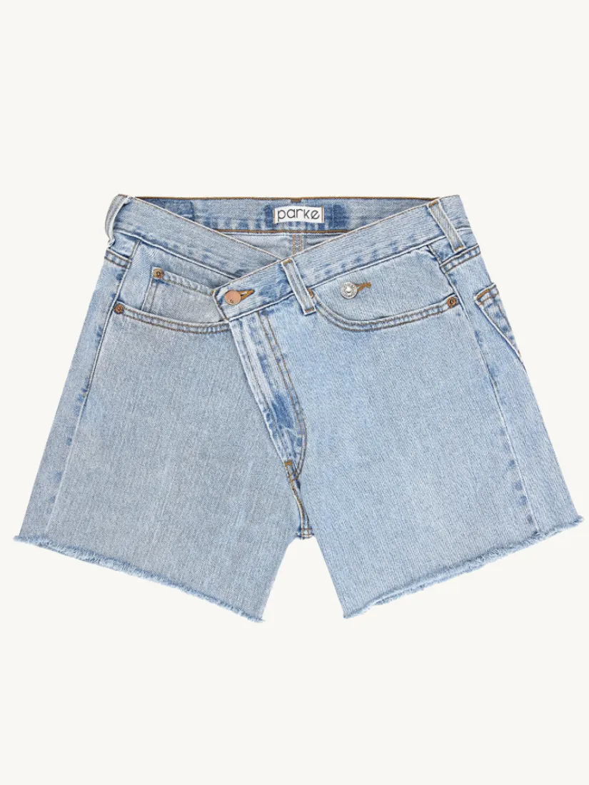 Longline Crossover Short Denim