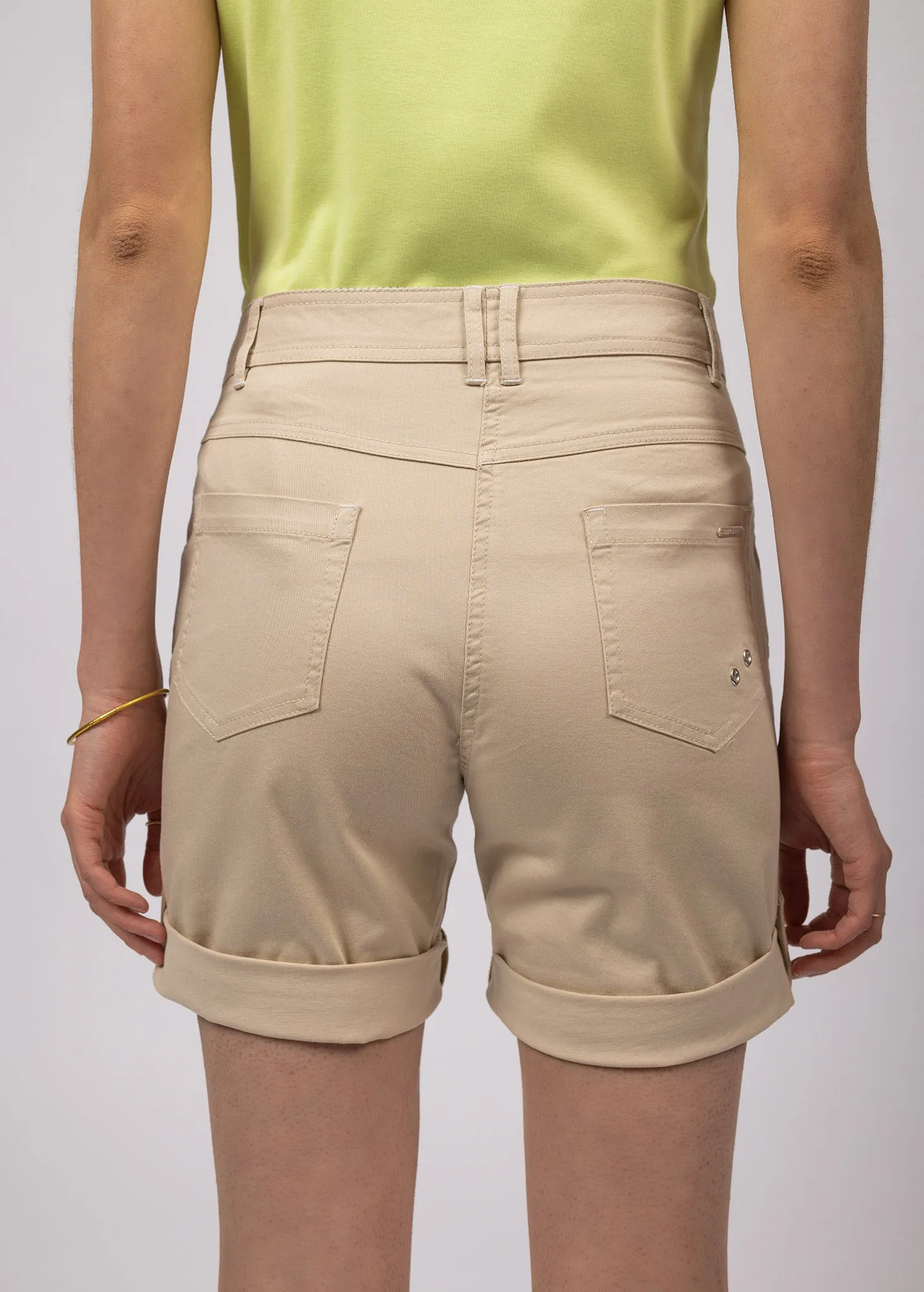 Marie Bermuda shorts - in cotton gabardine (PLAGE)