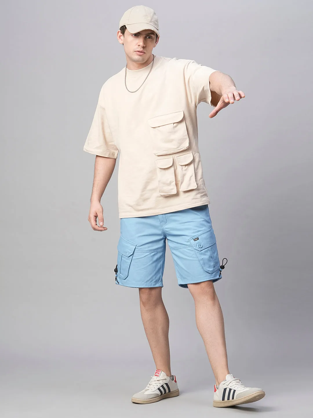 Mens Woven Shorts - Sky