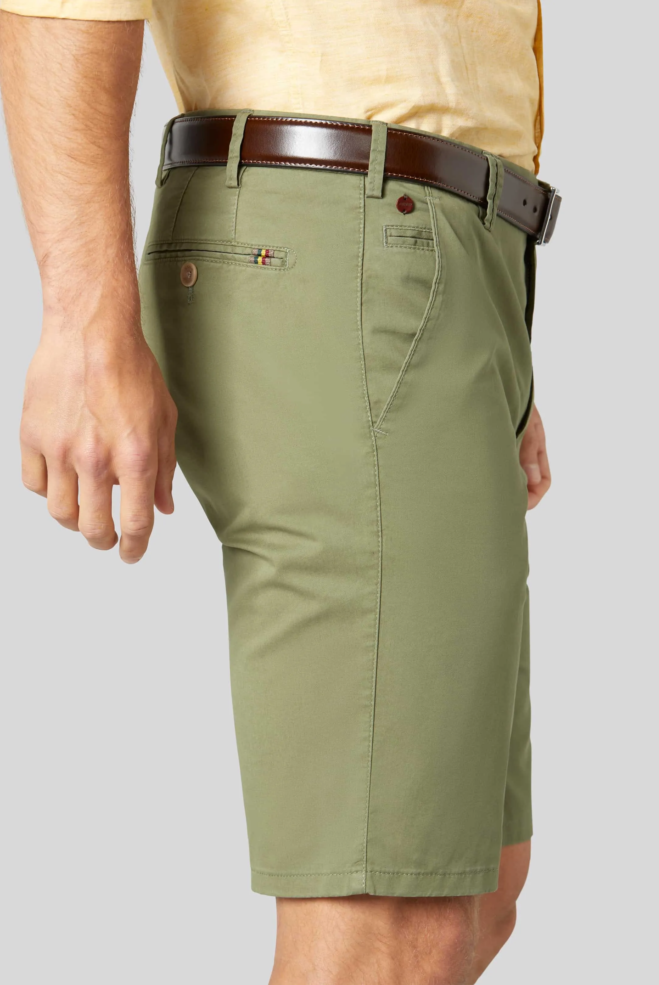 MEYER B-Palma Shorts - Men's Cotton Twill - Green