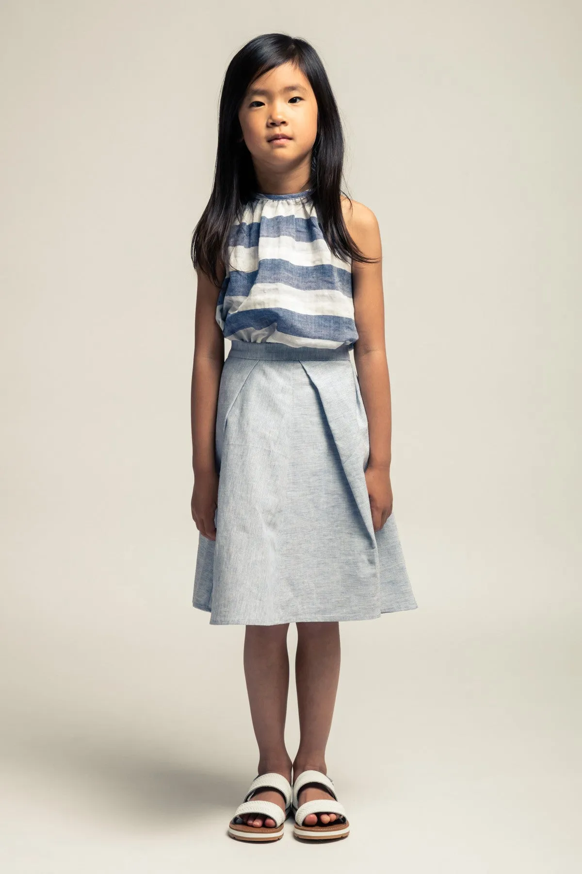 Noch Mini Mixed Stripe Girls Skirt