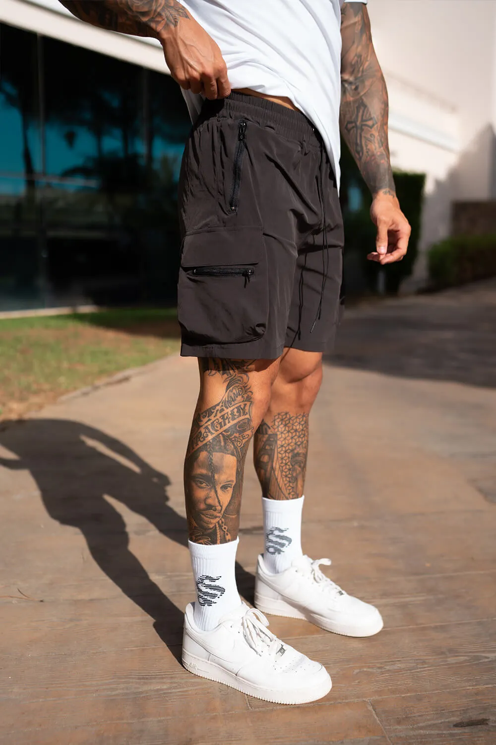 Raptor Cargo Shorts - Charcoal