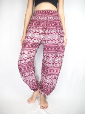 Red Striped Women's Harem Pants