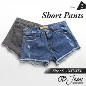 ROCKER STYLE SHORT DENIM PANTS