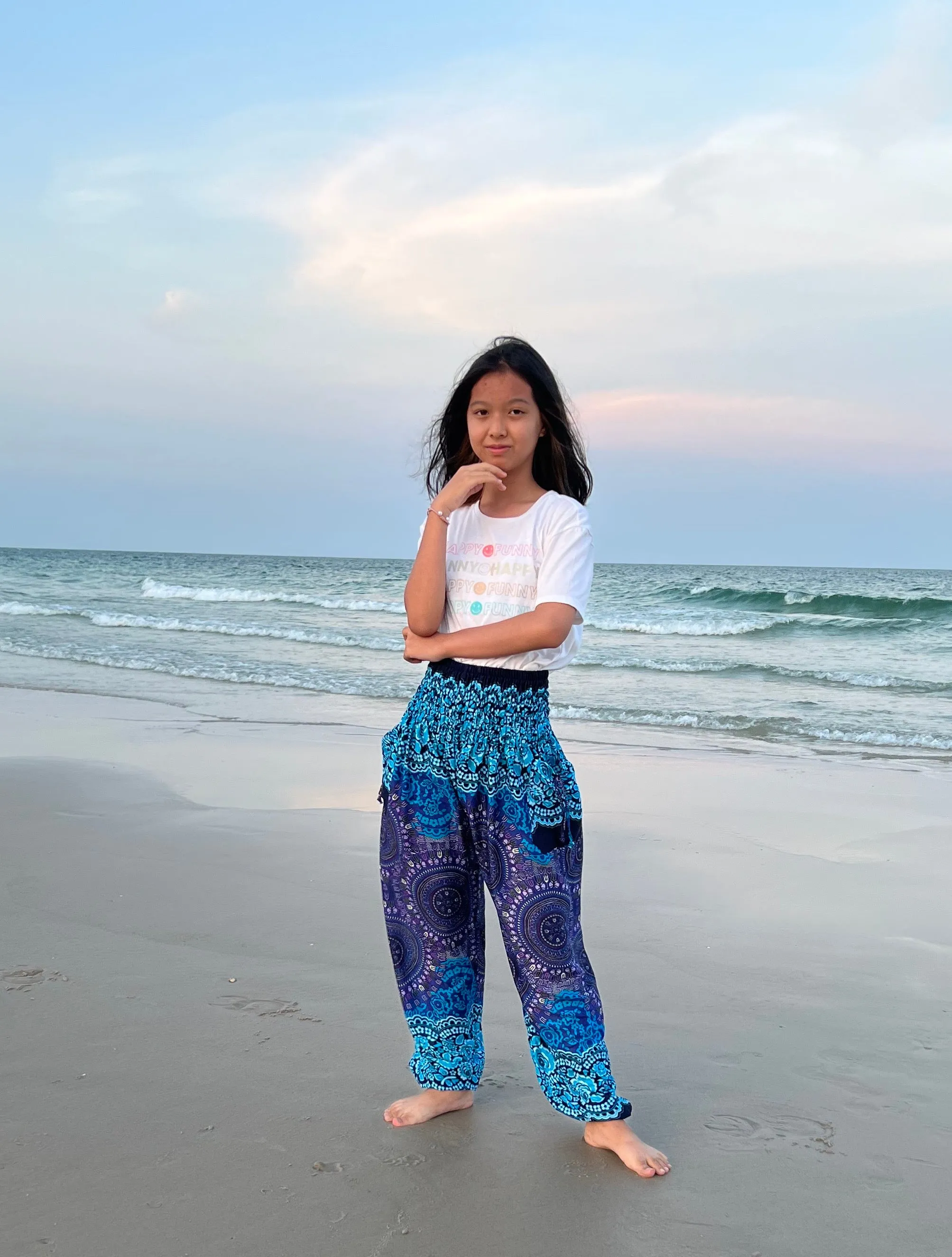 Rose Circle Kids Boho Harem Pants