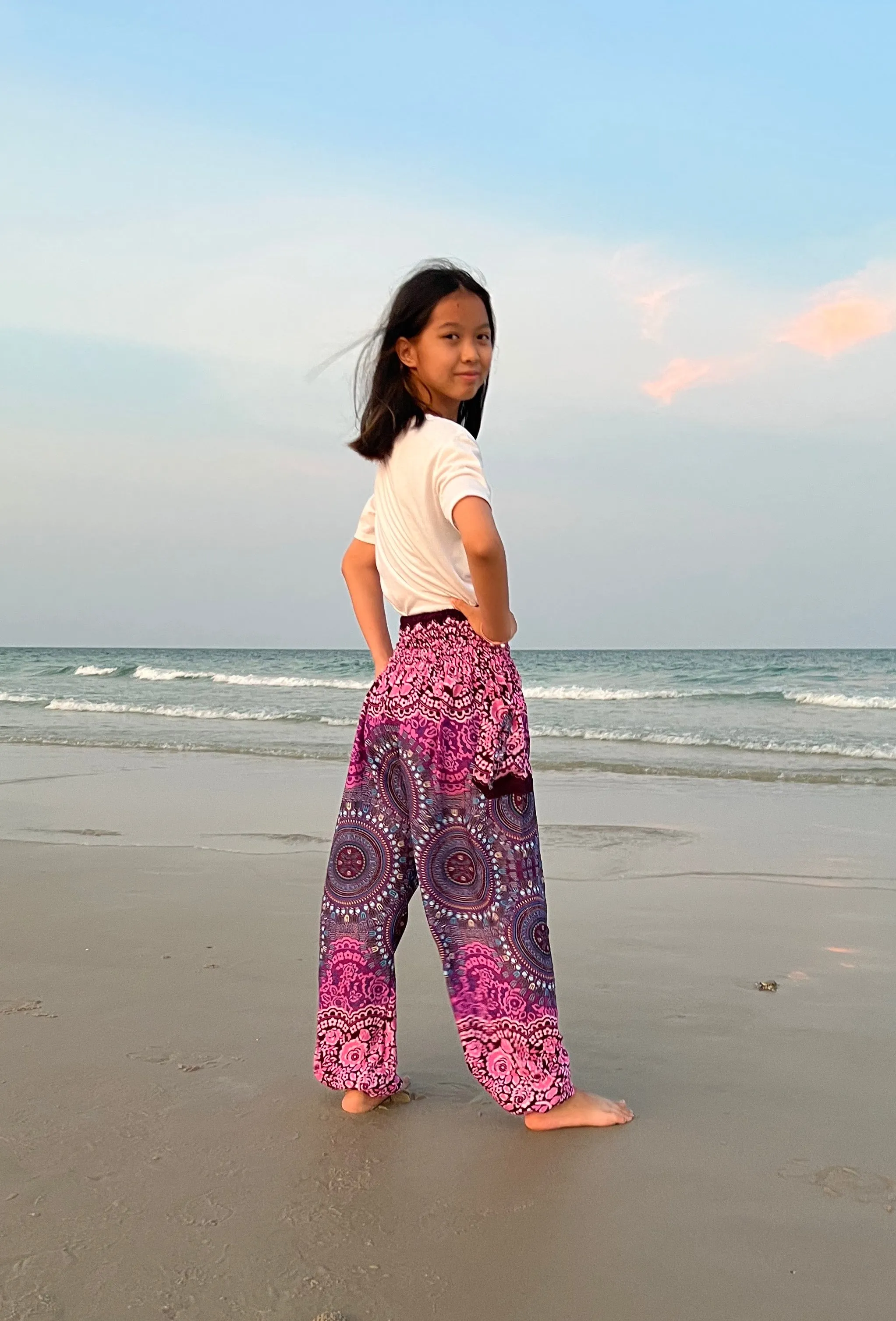 Rose Circle Kids Boho Harem Pants