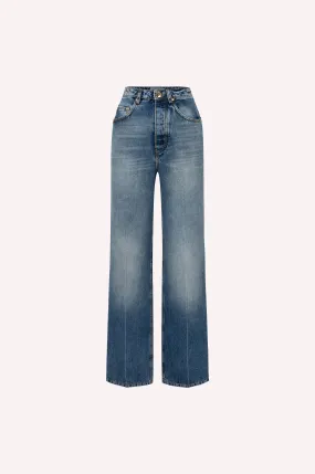 Straight Leg Denim Pants