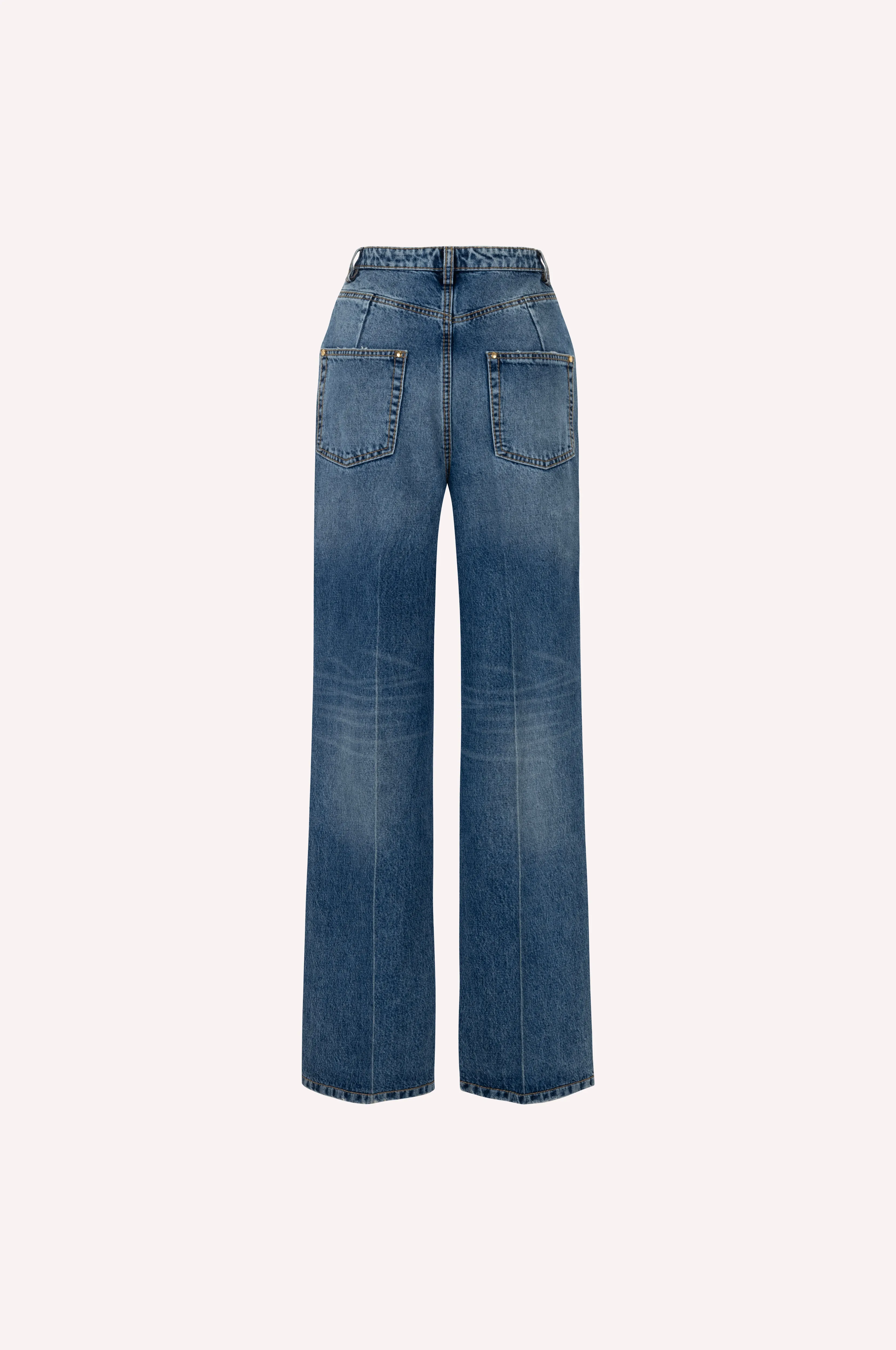 Straight Leg Denim Pants