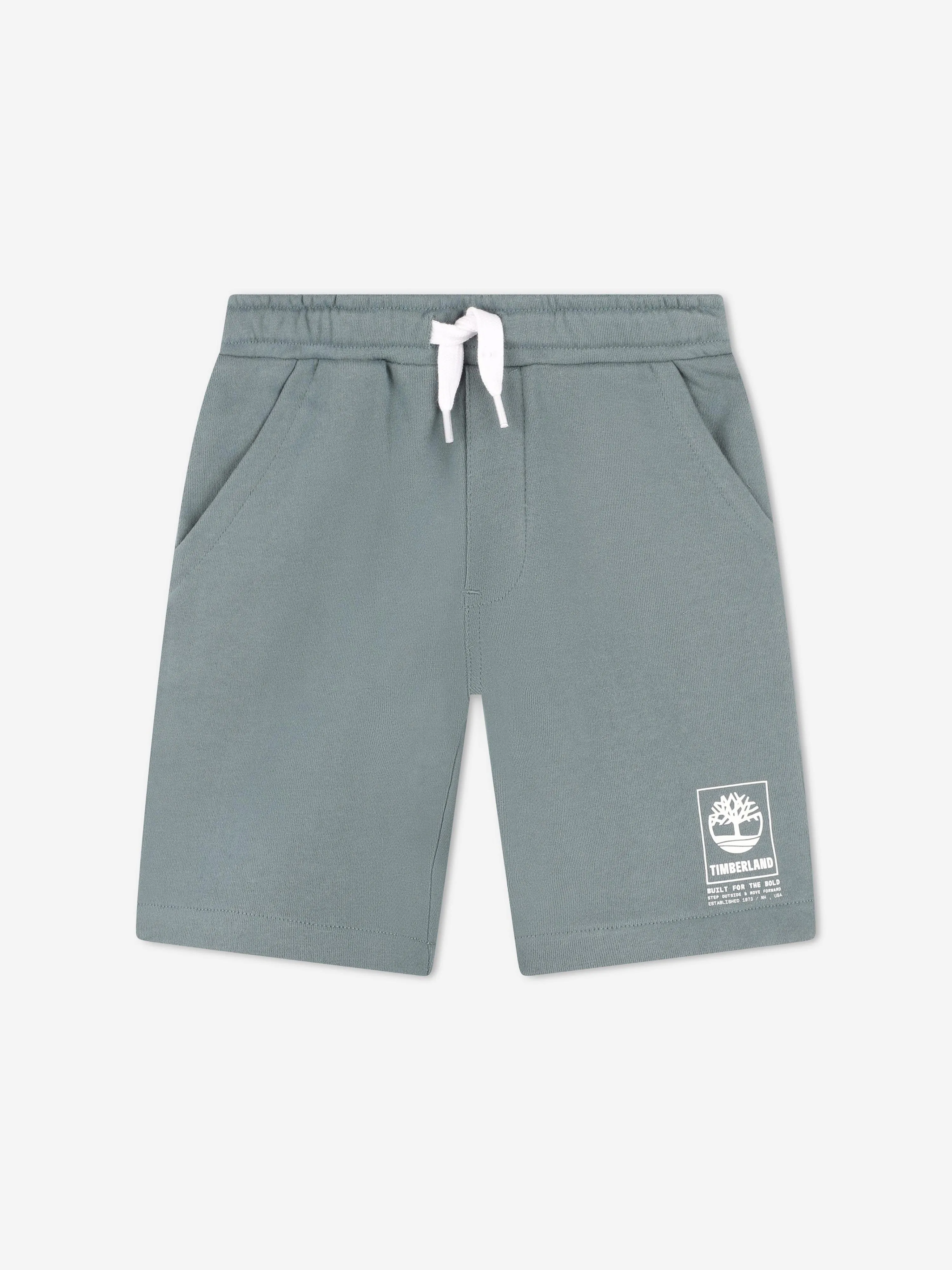 Timberland Boys Logo Bermuda Shorts in Blue