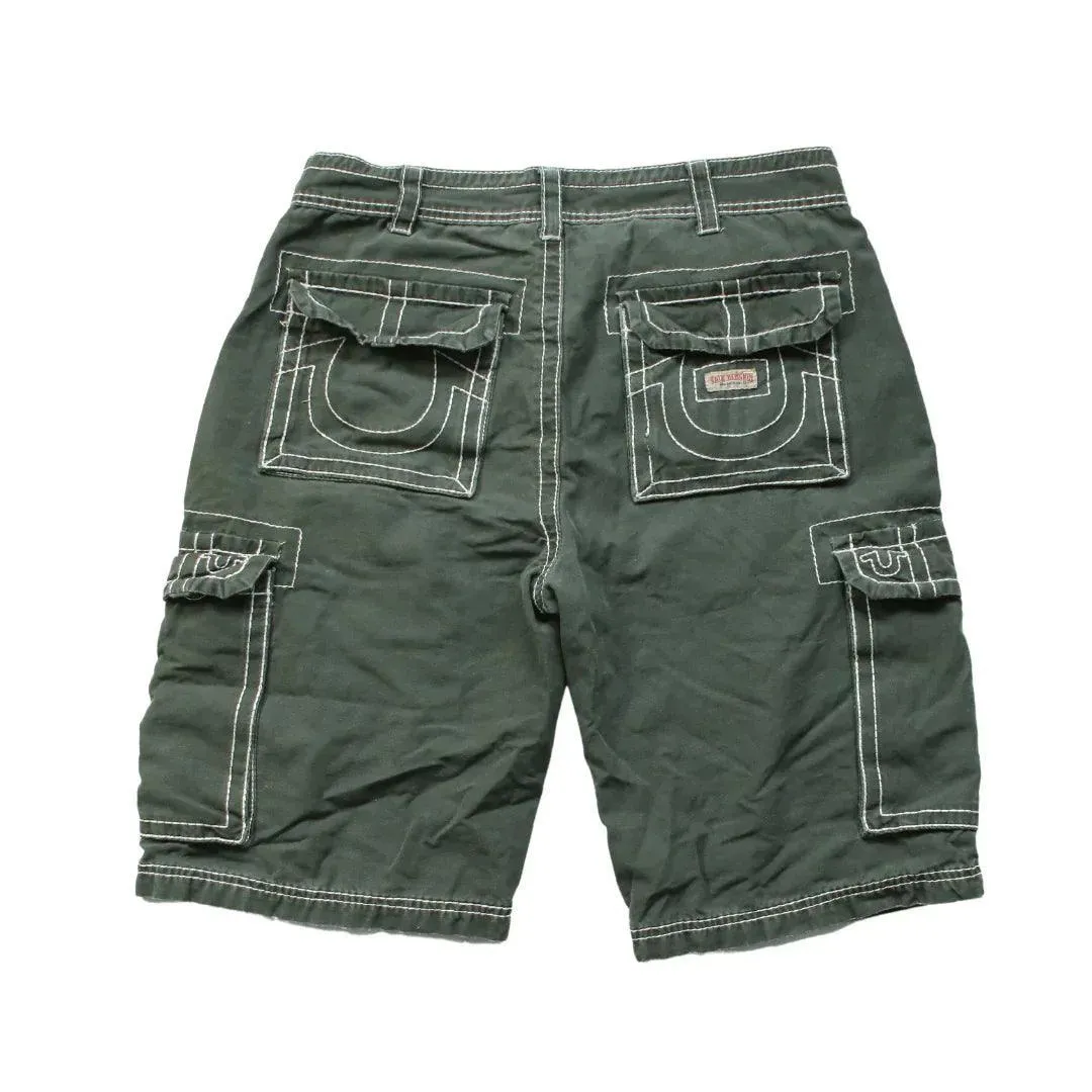 TRUE RELIGION CONTRAST SHORTS