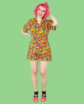 Tutti Frutti Stretch Twill Playsuit