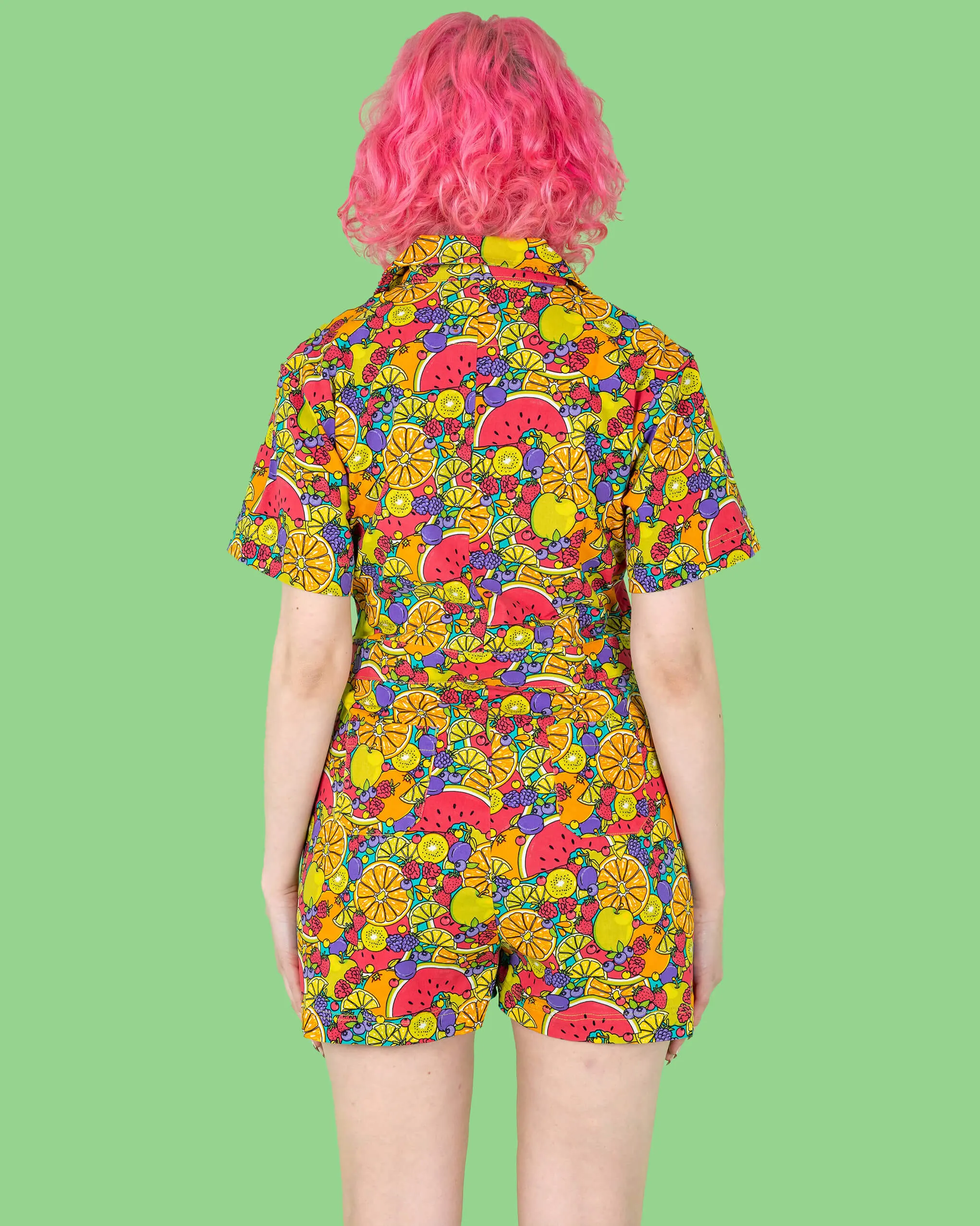 Tutti Frutti Stretch Twill Playsuit