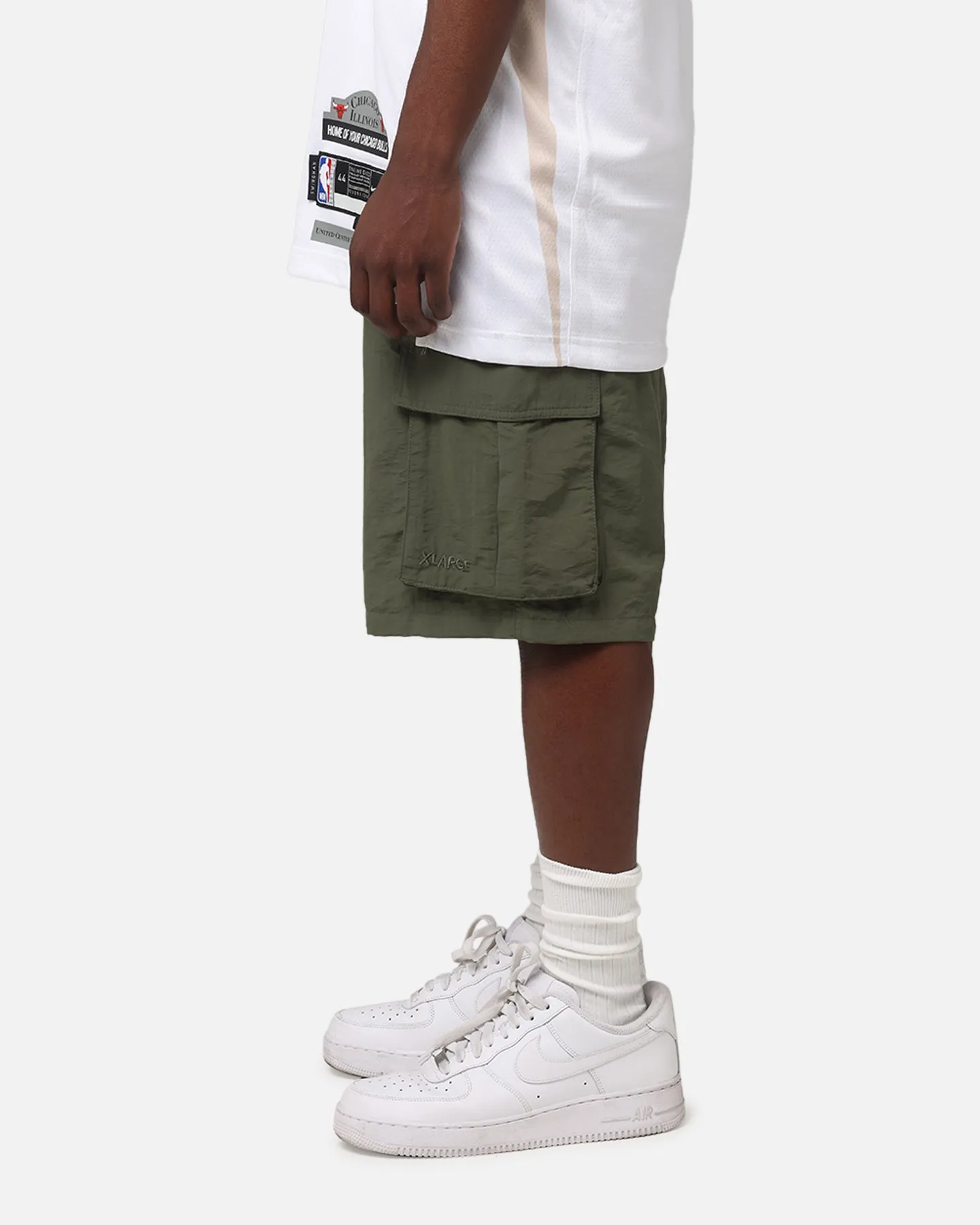 X-Large 91 Nylon Cargo Shorts Military