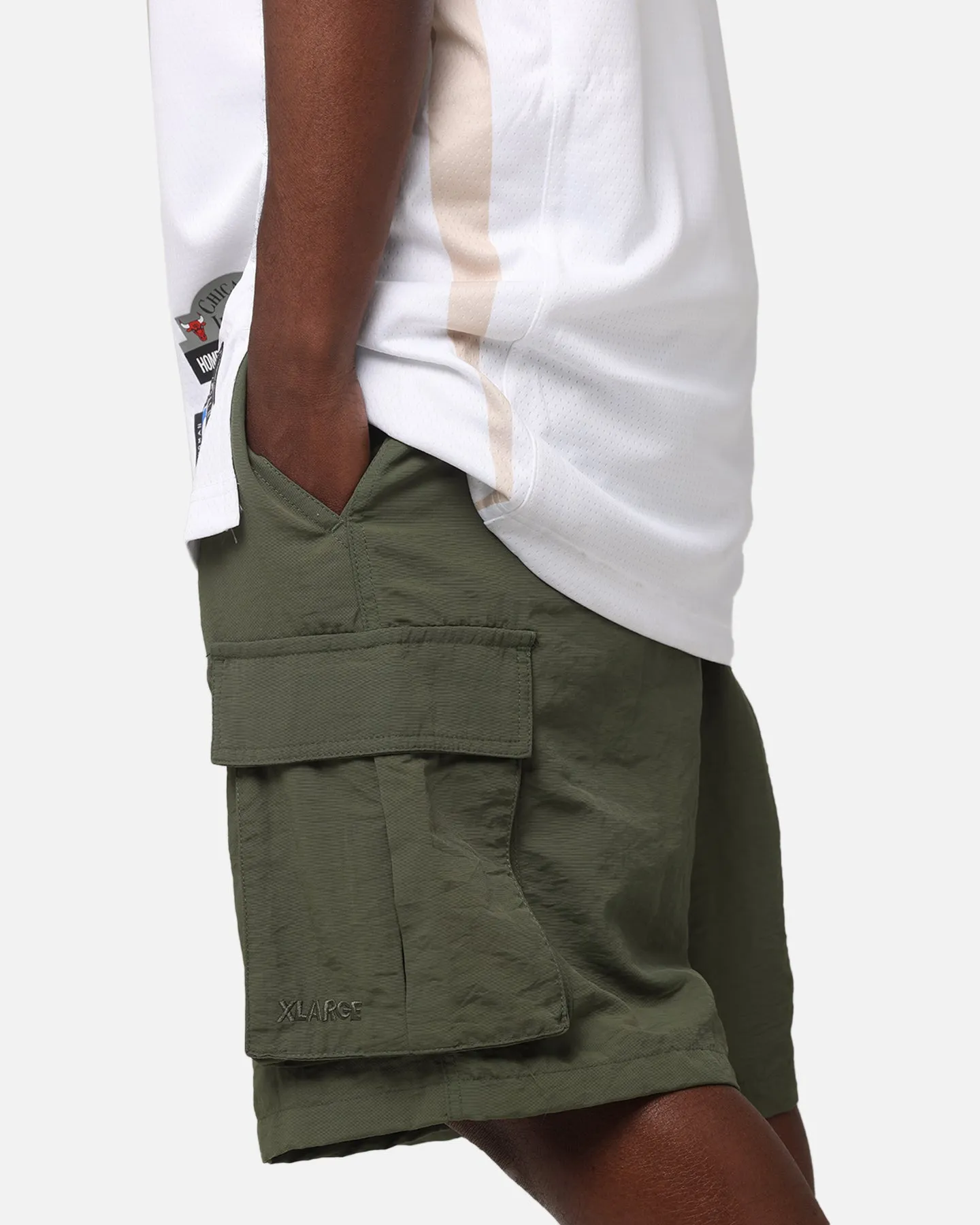 X-Large 91 Nylon Cargo Shorts Military