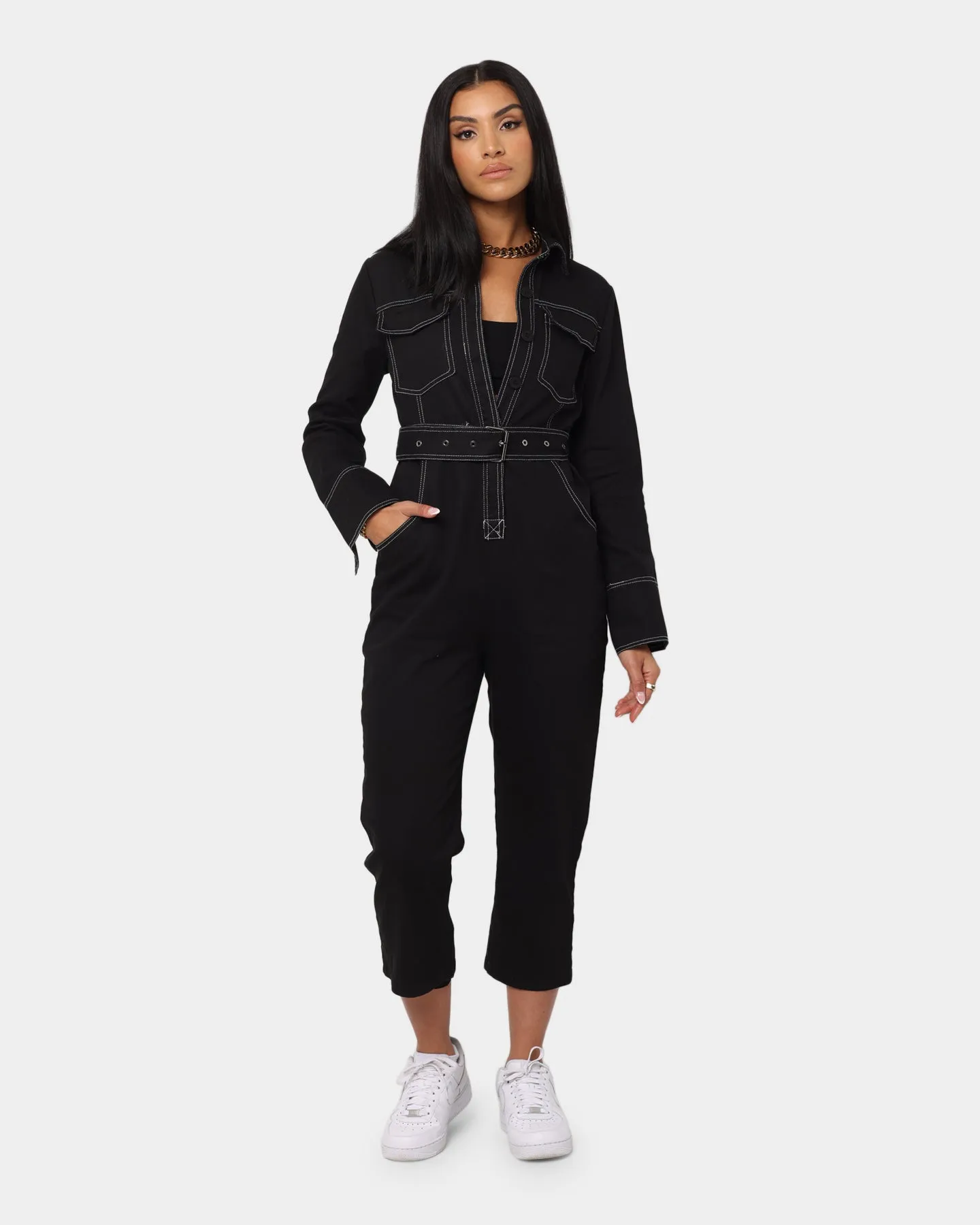 XXIII Women's SZA Denim Boiler Black